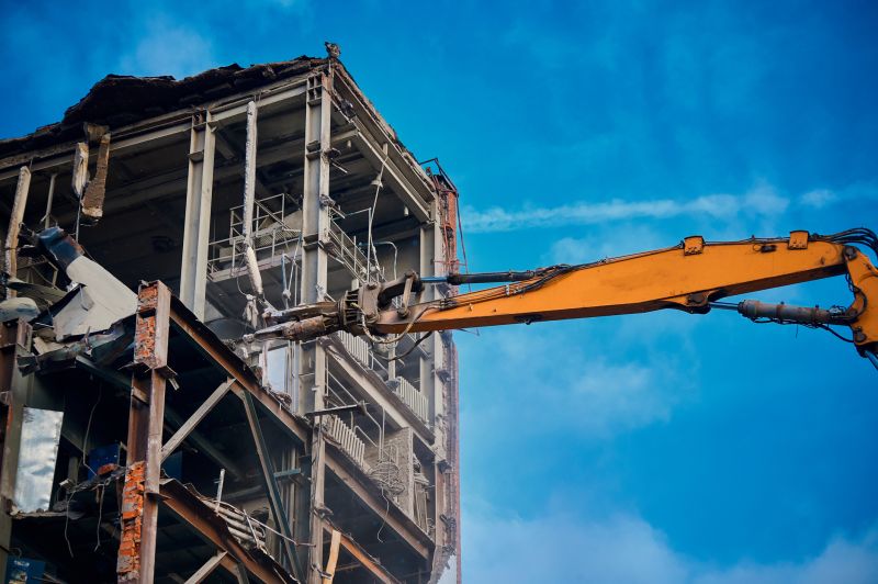 Demolition Equipment in Use