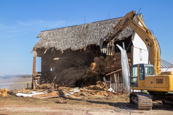 Barn Demolition in Greenwood