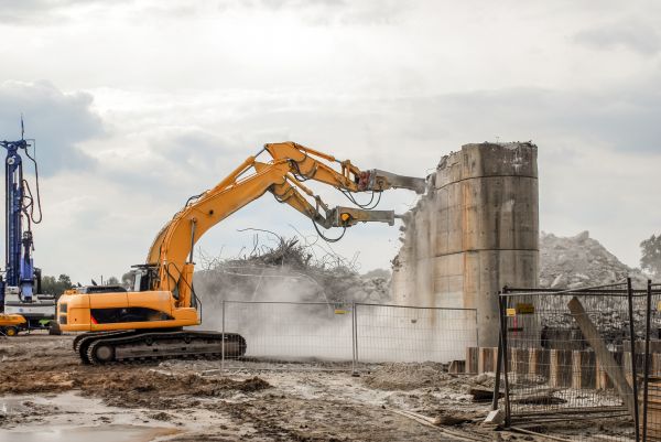 Silo Demolition in Greenwood